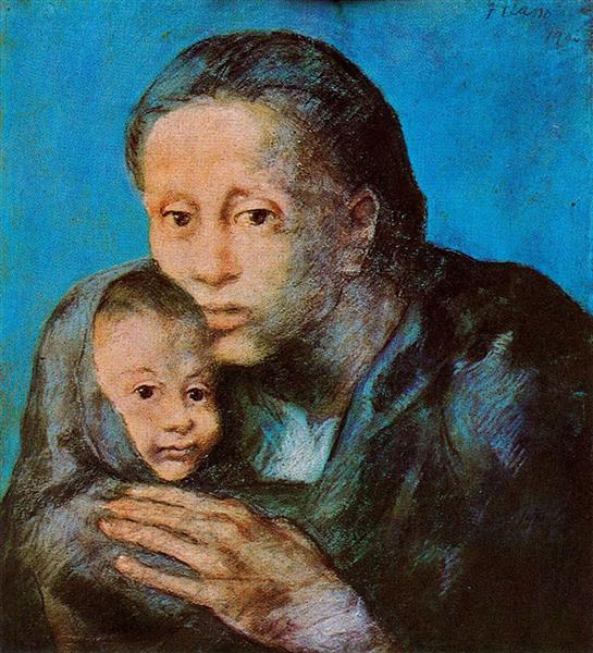 Pablo Picasso Painting Mother And Son With Handkerchief